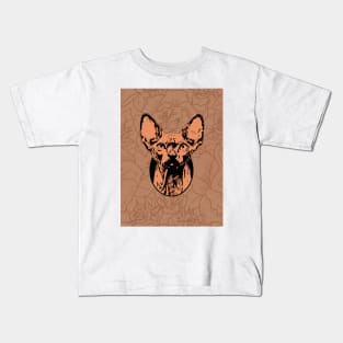 Egyptian cat flowers Kids T-Shirt